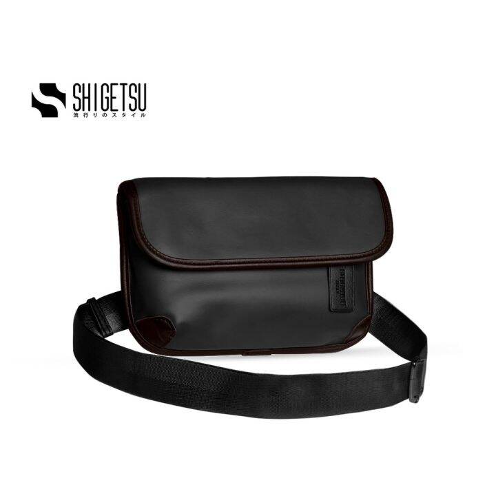 Shigetsu KASEDA leather Sling Bag for men crossbody bag shoulder bag