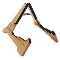 AA 1X Wooden Foldable Guitar Stand Holder For Ukulele Violin Electric Acoustic Electric Guitars Mahogany Solid Wood Anti-Slip