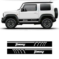 2PCS Car Both Door Side Skirt Stickers For Suzuki Jimny Auto Stripe Vinyl Film Decals Automobiles Decoration Car Accessories