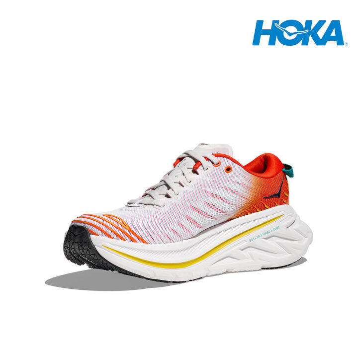 Hoka Men Bondi X Running Shoes Blanc De Blanc / Flame Lazada Singapore