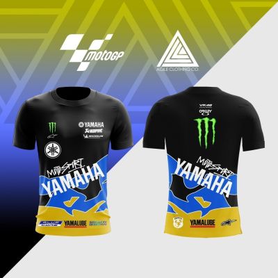 2023 Motogp Racing Yamaha Full Sublimation 3D Printing MenS T- Casual Shirt