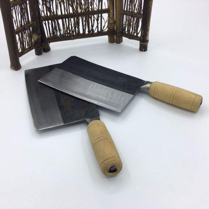 Hong Kong Liang Zhan's bone chopping knife with double swords and wooden handles Jiujiang