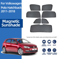 สำหรับ Volkswagen VW CROSS POLO Hatchback 2009-2017 Magnetic รถ Sunshade Shield ด้านหน้ากระจกด้านหลังหน้าต่าง Sun Shade Visor