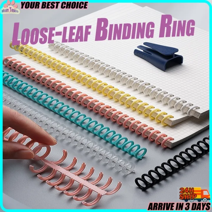 Binding Machine For Planner: WORKLION Metal 10 Hole Punch & Multi Color 30 Hole Loose Leaf Binder Rings(10 Pcs) For Making 26 Holes On B5 Paper, 30 Holes On A4, 20 Holes