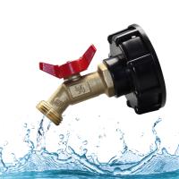 [HOT BEIJMKLHIW 547] S60x6 Leakproof ทองเหลือง Tote Fitting IBC Tote Adapter 1000L WaterTank ท่ออะแดปเตอร์สวนท่อ Connector เปลี่ยนวาล์ว Fit Faucet