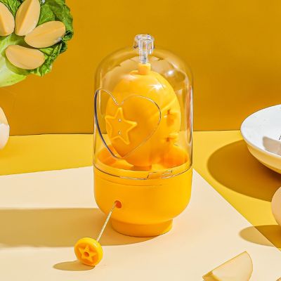 2023 New Egg Yolk Shaker Golden Whisk Egg Spin Mixer Maker Egg Scrambler Kitchen Accessories Egg Spinner Hand Tools for Kids