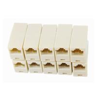 [HOT HAIXWLXKWW 589] 10Pcs RJ45 8P8C 8Pins ตัวเชื่อมต่อเครือข่าย Extender Ethernet Adapter หญิง CAT5 / 5E / 6 / 6a เครือข่าย Coupler สาย Lan