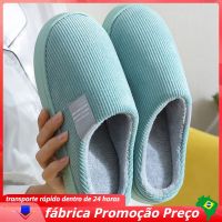 Women Men Slippers Winter Fashion Warm Shoes Mens Casual Flat House Indoor Bedroom Home Cotton Comfortable Slippers Women Autumn