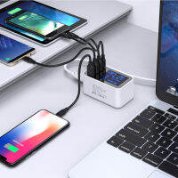 ค่าเร็ว Type C USB ผนังชาร์จ D Ock จอแสดงผล Led อย่างรวดเร็วโทรศัพท์มือถือแท็บเล็ตชาร์จสำหรับ iPad Air Mini iPhone ซัมซุง XIAOMI R Edmi Realme เกียรติ Android แท็บเล็ตอะแดปเตอร์ผนังชาร์จหลาย USB HUB สหราชอาณาจักรเสียบ