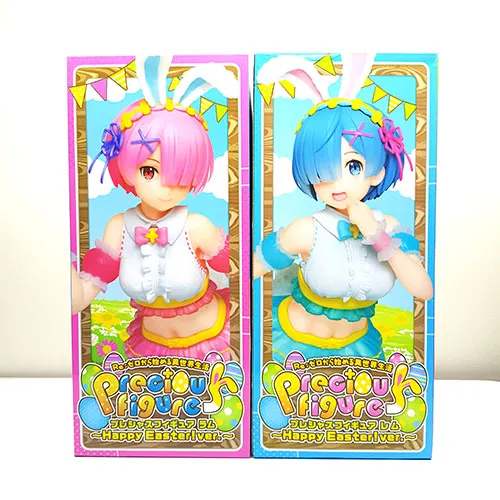 Re Zero Rem & Ram Happy Easter Bunny Precious Figure Set Lazada.co.th