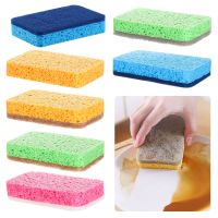 USECOAT Compound ธรรมชาติอุปกรณ์ทำความสะอาดบ้านไม้เยื่อผ้าฝ้ายน้ำมันฟรี Scourer แผ่นขัดถูล้างจานฟองน้ำห้องครัวอุปกรณ์ผ้าทำความสะอาด