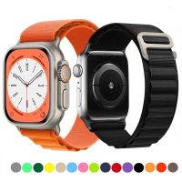 Alpine Loop Band untuk Apple Watch Strap 49Mm 44Mm 40Mm 45 Mm 41Mm 42Mm 38Mm 40 44 45 Mm Gelang IWatch Ultra Series 7 6 5 3 Se 8