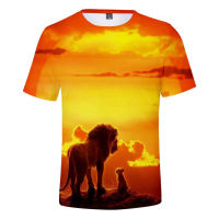 The Lion King Simba 3D พิมพ์เสื้อยืดเด็กผู้ชายผู้หญิงแขนสั้นเสื้อยืดฮาราจูกุสตรีเสื้อยืดเครื่องแต่งกายคอสเพลย์