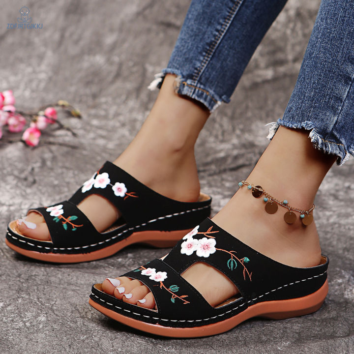 Orthopedic Sandals for Women Women Walking Slippers with Arch