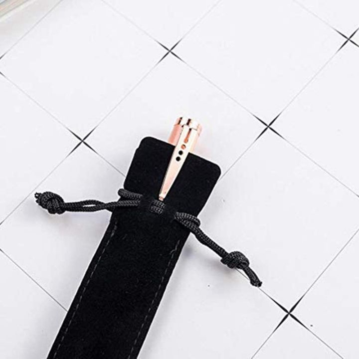 200-pcs-black-velvet-pen-pouch-sleeve-holder-single-pen-bag-case-pencil-bag