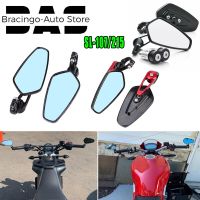 Bracingo 2pcs/set Universal Motorcycle Rearview Mirrors Cover 360 Degree Rotation Motorbike Side Mirrors 7/8" for Yamaha Suzuki Mirrors