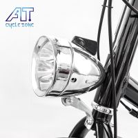 3 LED Bullet Vintage Bicycle Light Front MTB Cycling Flashing Waterproof Head Super Bright Night Safety Bike Accessories Light Lights Reflectors