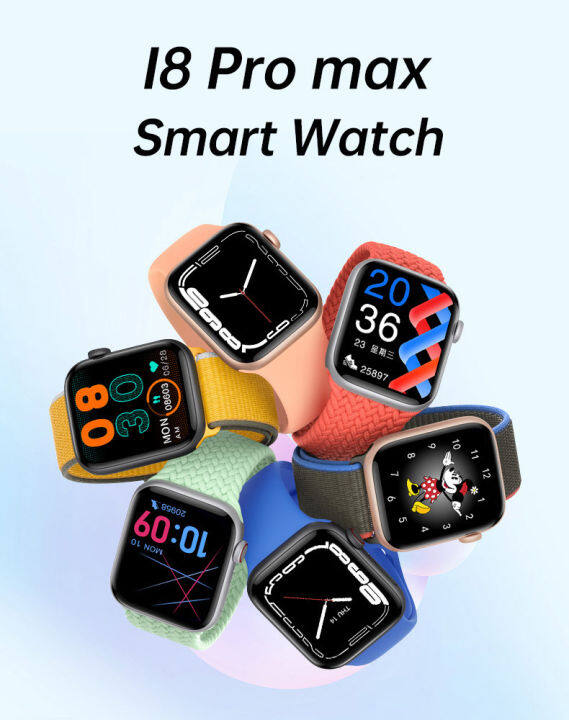 จัดส่งฟรี-codsmart-watch-i8-pro-maxโทรศัพท์ผ่าน-bluetoothรองรับหลายภาษาเวียดนามไทยภาษา-สัมผัสแบบเต็มหน้าจอ