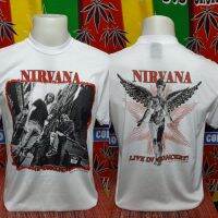 เสื้อวง NIRVANA วงร็อค  ไม่มีตะเข็บข้าง คอฟิต ป้ายUS เสื้อร็อค เสื้อวินเทจ เสื้อทัวร์ วงดนตรีร็อคต่างประเทศ ผ้านุ่มดีเยี่ยมใส่สบาย