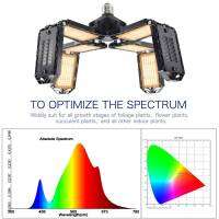 ไฟปลูก พืช และ ต้นไม้ LED 672 ดวง ที่ 300W ค่า PPFD ที่ 376 Full Spectrum Grow light เปิดได้นาน ไม่ร้อน