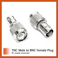 1PC ใหม่ TNC ปลั๊ก BNC หญิงแจ็ค RF Coax Adapter แปลงตรง Nickelplated ขายส่ง