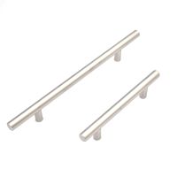 6/10Silver Stainless Steel Cabinet Handles Dresser Pulls Furniture Hardware Minimalist cabinet door handle - 2pack Door Hardware Locks