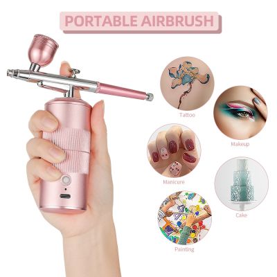 tdfj Top Facial Airbrush Spray Gun Oxygen Injector Hydrate Cleanse Air Compressor Sprayer Makeup