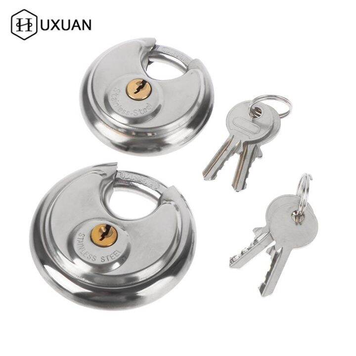 yf-1pcs-60mm-70mm-cool-duty-stainless-steel-round-disc-storage-pad-lock-padlock