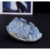 1 Pc Random Pick Natural Beautiful Madagascar Celestite Crystal Raw Druzy Cluster Sky Blue Geode Rough Mineral Specimen