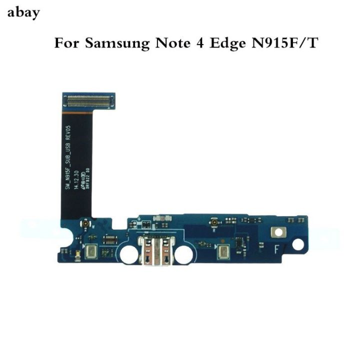ตัวเชื่อมต่อแท่นคุณภาพสูงชาร์จพอร์ตสายเคเบิ้ลยืดหยุ่นสำหรับ Samsung Galaxy Note 4ขอบ N915f ชิ้นส่วนอะไหล่ N915t