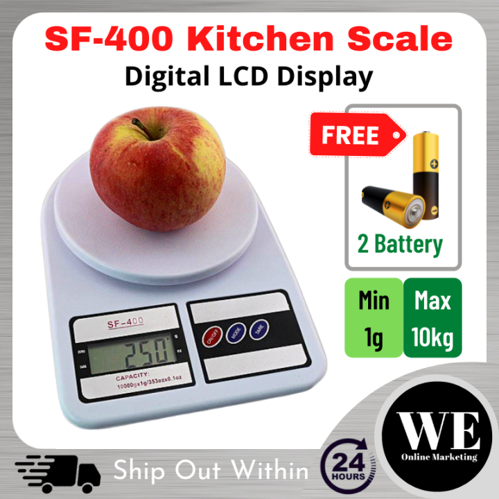 Digital Weight Grams Kitchen Scale Sf 400 Food Balance 5kg 10kg