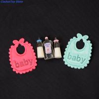 1/6 1/12 Dolls House Miniature Baby Bottles Shampoo Bibs Set Nursery Accessory for   Girls Gifts Nails Screws Fasteners