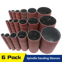 ☒ 6 Pack Spindle Sanding Sleeves for Oscillating Sander 80 120 240 Assorted Grit Sandpaper for Metal Woodworking Polishing