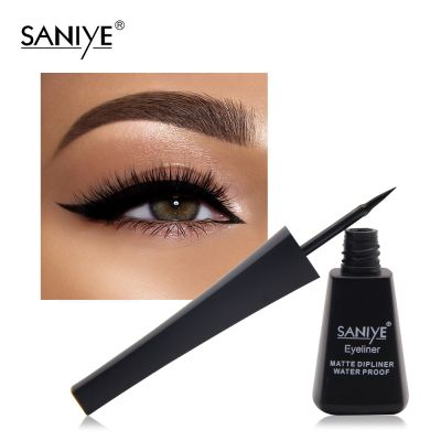 Black Ultra-fine Small Brush Head Liquid Eyeliner Pencil Wat