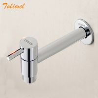 Bathroom Contemporary Leading Single Mop Pool Polished Chrome Faucet Lengthen Brass Mounting Washing Machine Tap Extra Long taps