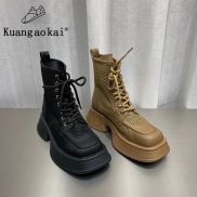 Kuangaokai Free Shipping Miễn phí vận chuyển Giày bốt nữ thời trang hàn
