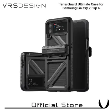 VRS Design for Galaxy Z Flip 5 5G Phone Case VRS [Terra Guard Modern] w/ Hinge Protection-Black