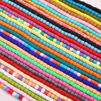 62pcs 6mm Cylinder Polymer Clay Beads Spacer Beads For Jewelry Making DIY Charms Bracelet Necklace Earring Handmade Accessories DIY accessories and ot