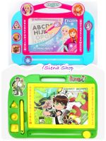 กระดานแม่เหล็กลายBen10 / ลายFrozen (สินค้าลิขสิทธิ์แท้100%) มาพร้อมตัวปั่ม 3 แบบ เขียนแล้วลบได้  ถ่ายจากของเล่นจริง *เช็คสินค้าก่อนส่งทุกชิ้น*