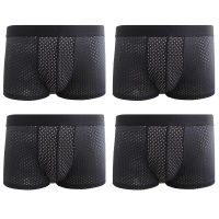 4 PcsLot Mens Underpants Ice Silk Mesh Man Panties Breathable Antibacterial Undies Comfortable Mens Underwear