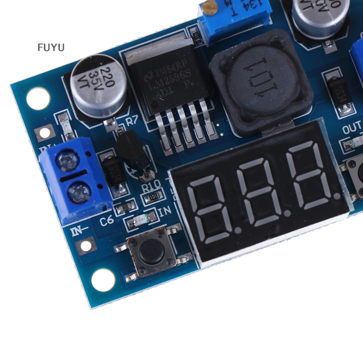 fuyu-lm2596โมดูลแปลงไฟ-dc-4-0-40ถึง1-3-37v-led-โวลต์มิเตอร์แบบ-step-down