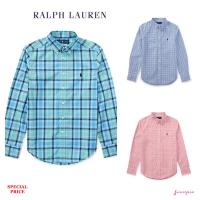 RALPH LAUREN PLAID COTTON POPLIN SHIRT (BOY SIZE 8-20)