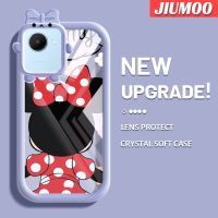 เคส JIUMOO สำหรับ Realme C30 C30s Narzo 50i Prime Case การ์ตูนน่ารักมินนี่สีสันสดใสมอนสเตอร์ตัวน้อยเลนส์กล้องถ่ายรูปแบบนิ่มเคสโทรศัพท์แบบใสเคสป้องกันความคิดสร้างสรรค์โปร่งใสกันกระแทกปลอกซิลิโคน