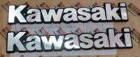 ตราข้างถังน้ำมัน/โลโก้ข้างถัง Kawasaki สีเงิน หรือ สีทอง *คลาสิค* #LOGO #KAWASAKI #โลโก้