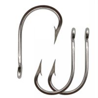 50pcs 5/0-13/0 Strong Stainless Steel tuna Fishing Hooks for Saltwater fishhook big game barbed hook