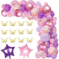 「 ANN Hardware 」118 PcsPinkPurple BalloonKitTheme ซุ้มบอลลูนสำหรับทารกฝักบัวสาวงานเลี้ยงวันเกิด Decoratio