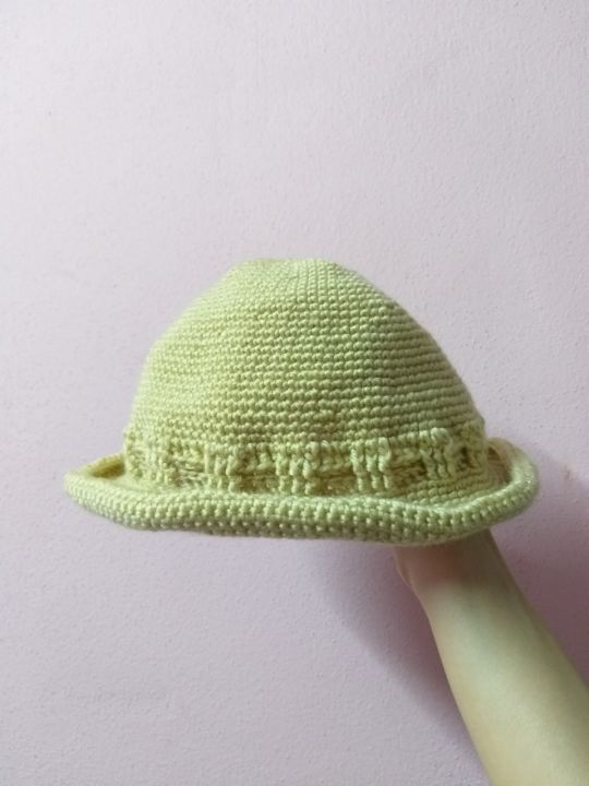 หมวกถักไหมพรมเด็ก-handmade-สไตล์เกาหลี
