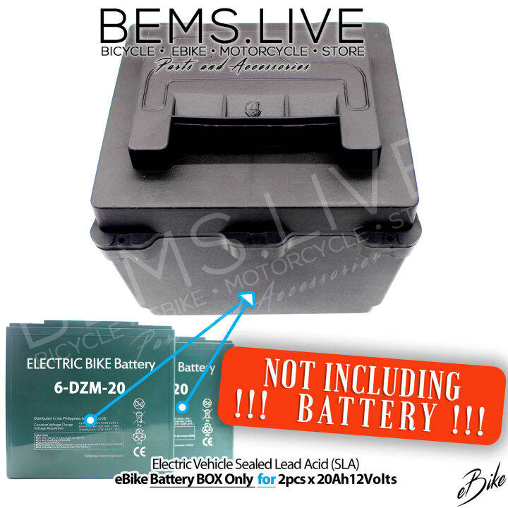 eBike Battery Box ONLY for 2 pieces x 20Ah 12Volts Electric Vehicle