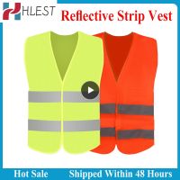 Safety Vest Highlight Reflective Straps Night Work Running Riding Clothing Vest Elastic Band Safety For Gas Stations Sanitation