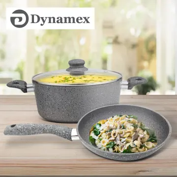 CAROTE Non Stick Cookware Set, Induction Set Combo, Set of 4(24cm Fry Pan,  16cm Saucepan, 24cm Sauce Pot, 28cm Biryani Pot, 16cm Lid, 24cm Lid, 28cm